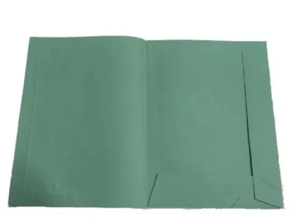 Carpeta Cartulina A4 2 Solapas Verde
