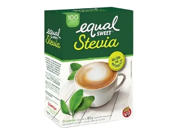 Edulcorante Stevia Equalsweet 100 Sobres