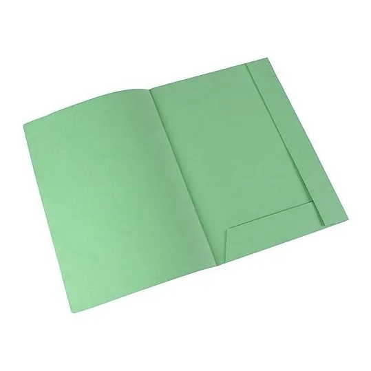 Carpeta Cartulina A4 2 Solapas Verde