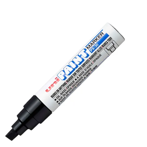 Marcador Esmalte 85mm Uni Paint Px-30 Negro